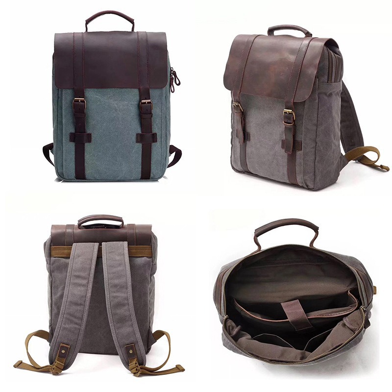 패션 트렌드 백팩 남성 캐주얼 캔버스 여행 레트로 야생 - Canvas Backpack Casual 리뷰 및 가격