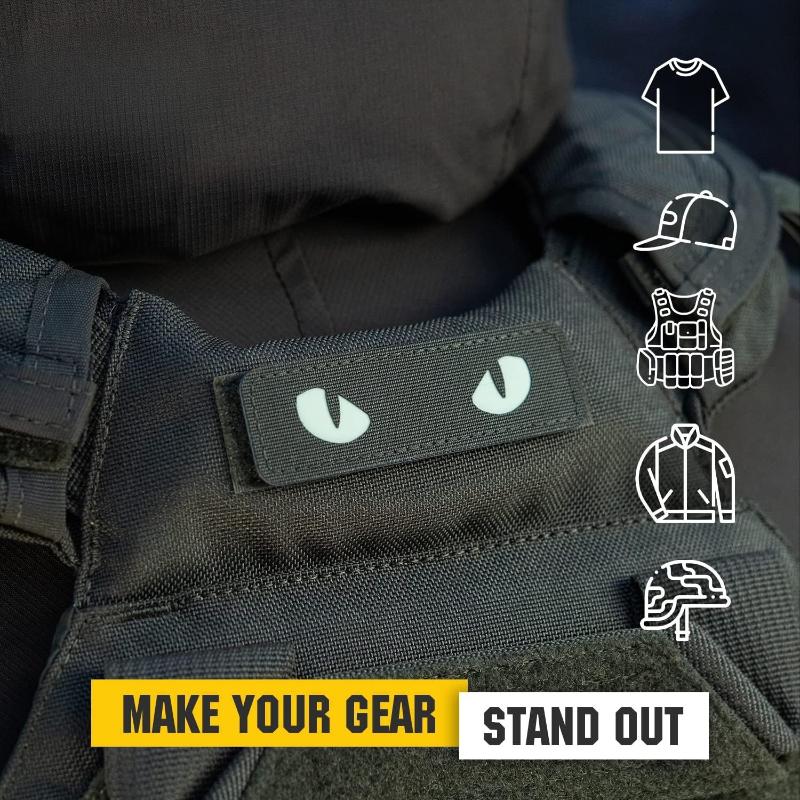 군사 사기 증진용 자수 패치, 고양이 눈 패치, 전술  - Rucksack Military Style 리뷰 및 가격
