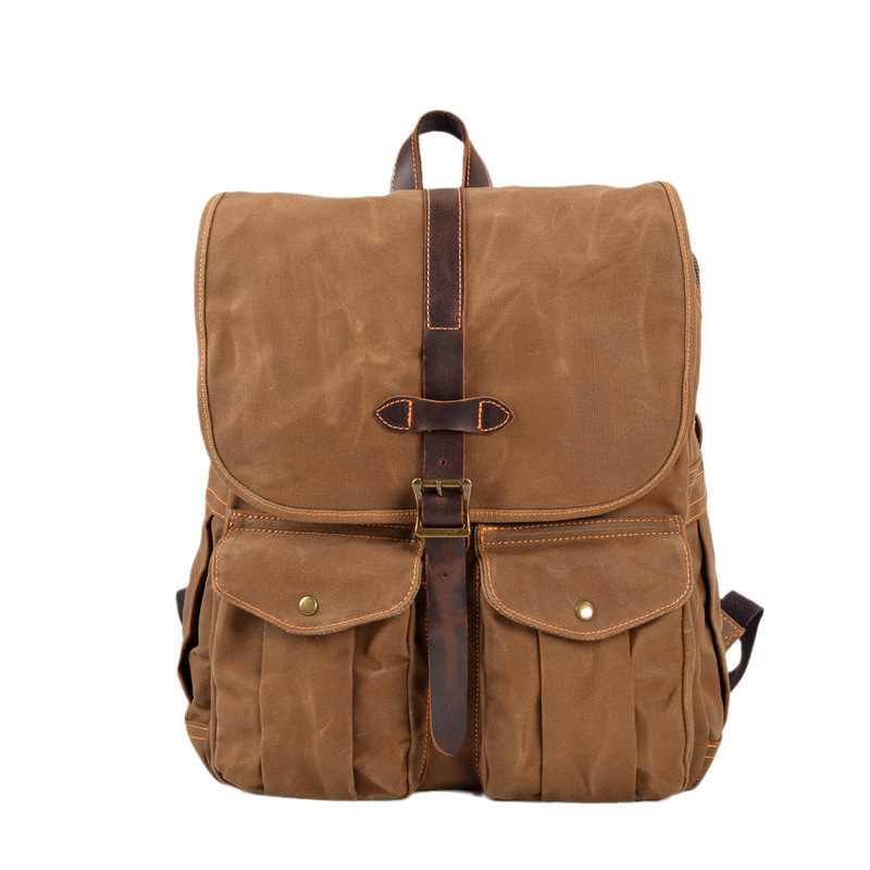새로운 왁스 캔버스 남성용 백팩, 캠핑, 아웃도어, 하 - Canvas Backpack Casual 리뷰 및 가격